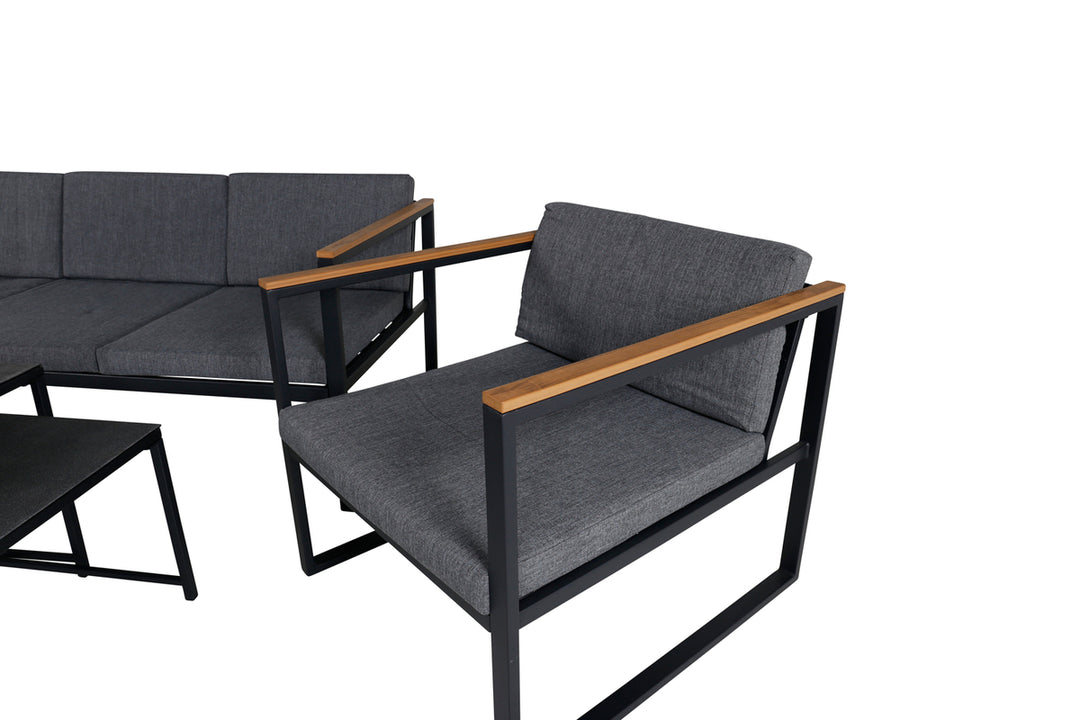 Dakar Soffgrupp Svart Svart