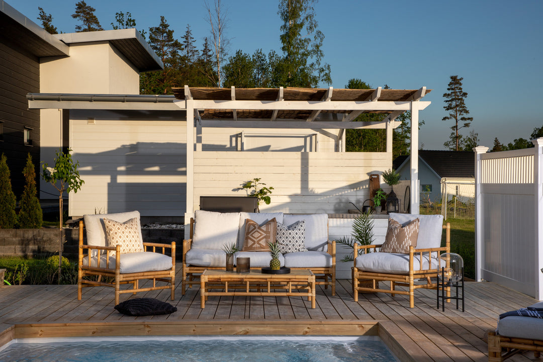 Cane Fåtölj Ljusgrå