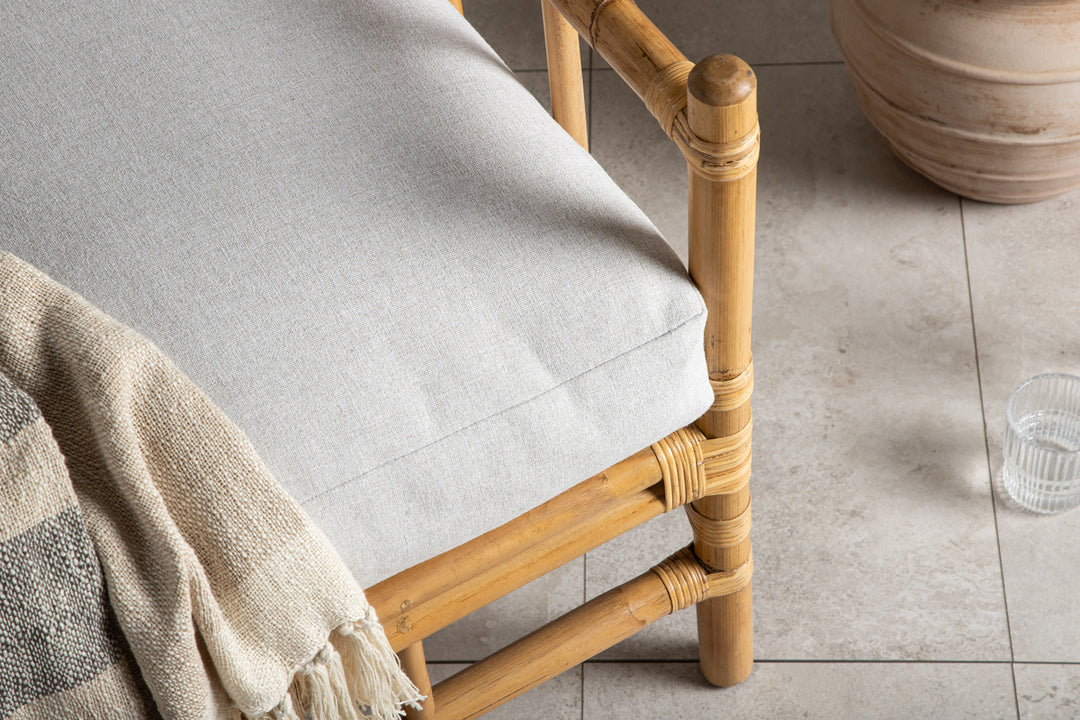 Cane Fåtölj Ljusgrå