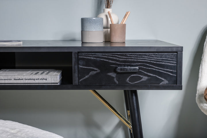 Gold Skrivbord Svart