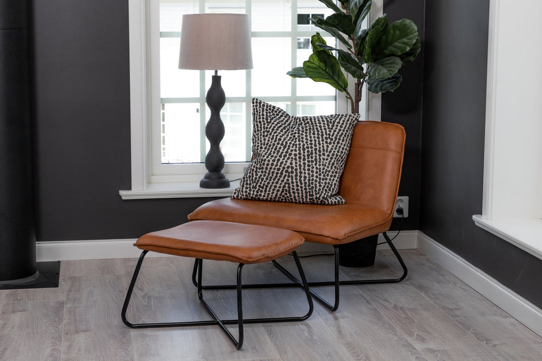 X Loungefåtölj Brun