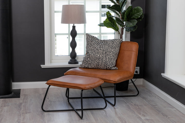 X Loungefåtölj Brun