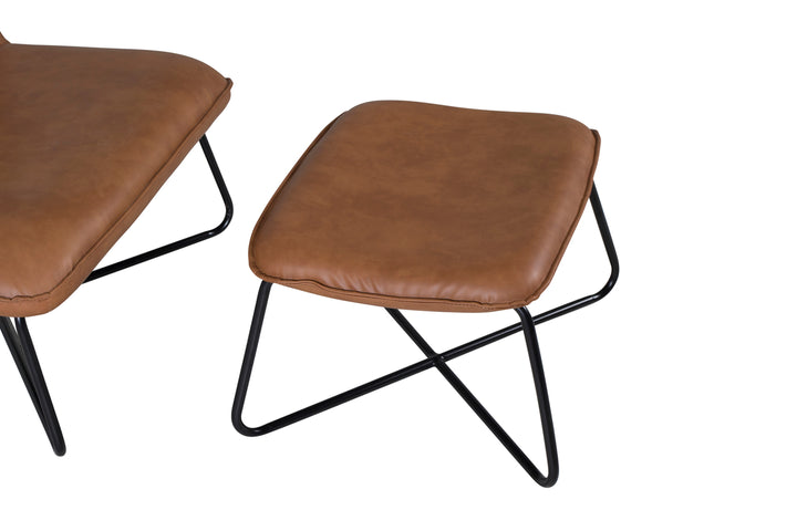 X Loungefåtölj Brun