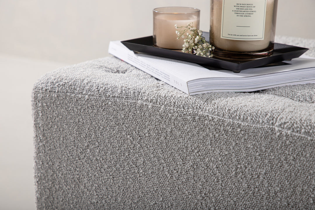 Bowie Sittpuff Ljusgrå