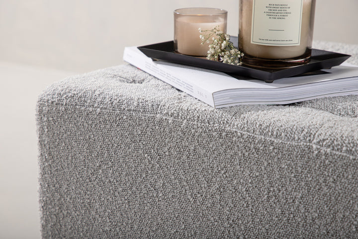 Bowie Sittpuff Ljusgrå