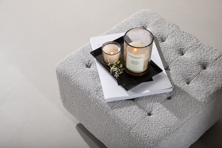 Bowie Sittpuff Ljusgrå