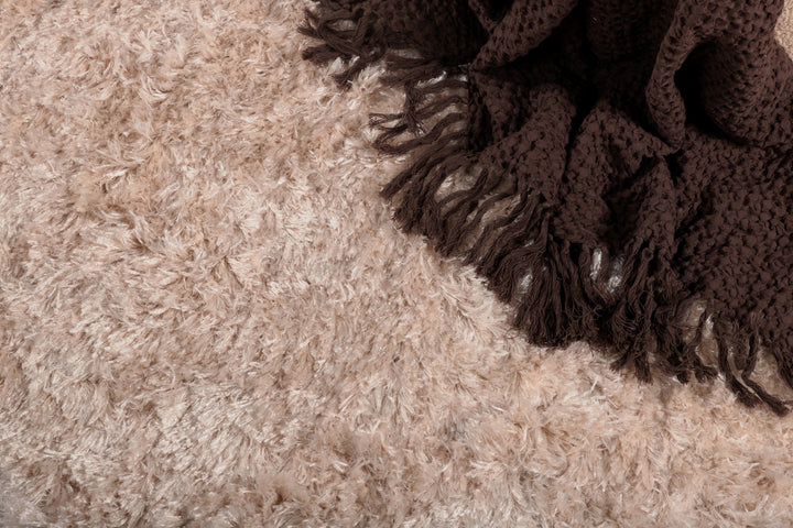 Natta Rund Matta Beige