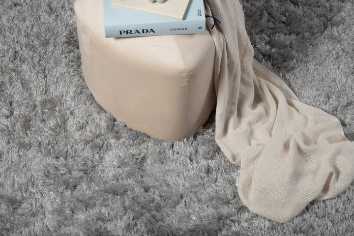 Natta Rund Matta Grå