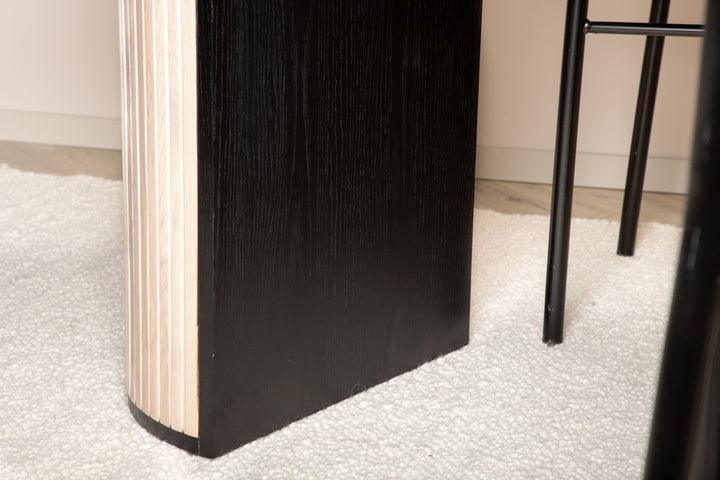 Bianca Ovalt Matbord Vitputsad