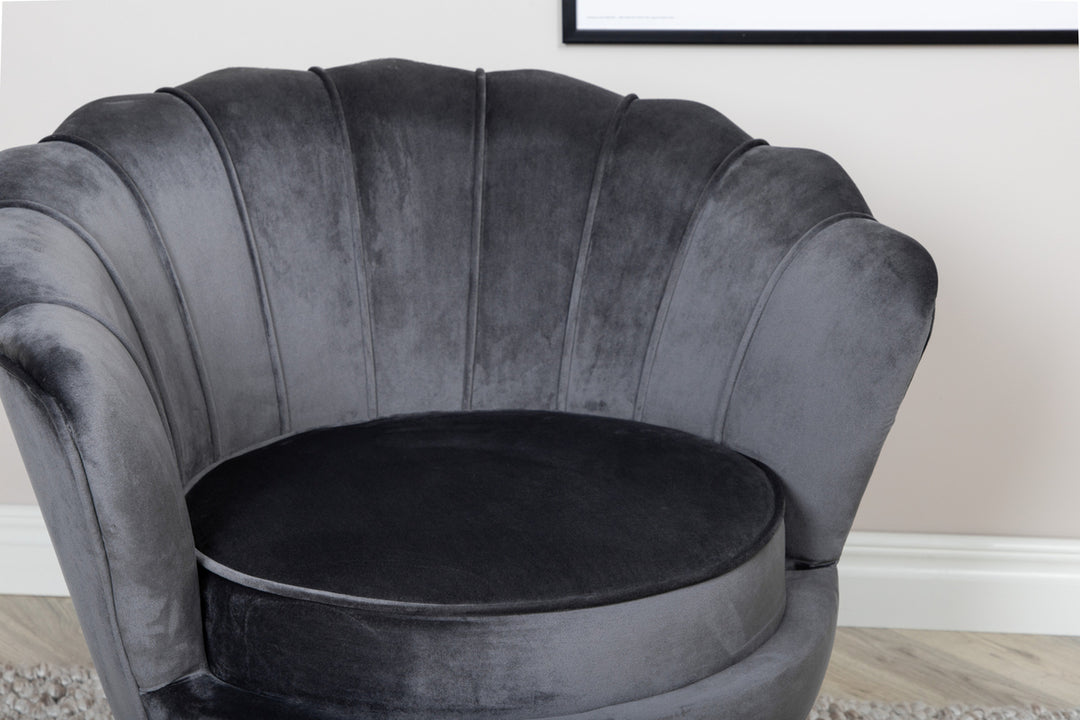 Calais Fåtölj Mörkgrå