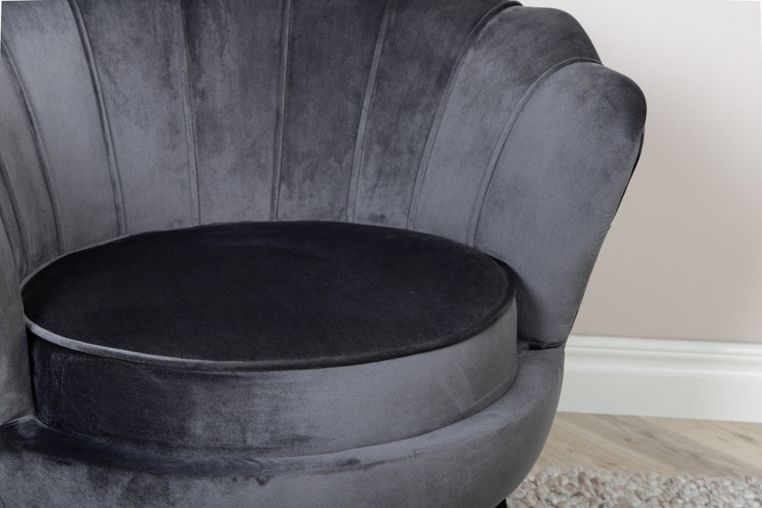 Calais Fåtölj Mörkgrå