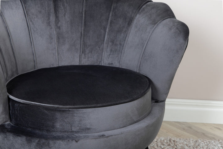 Calais Fåtölj Mörkgrå