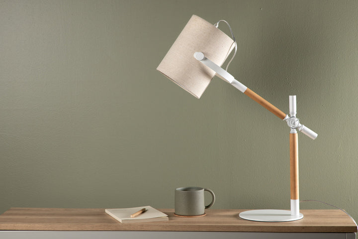 Dennis Bordslampa Beige