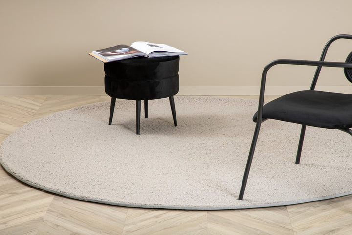 Teddy Rund Matta Grå