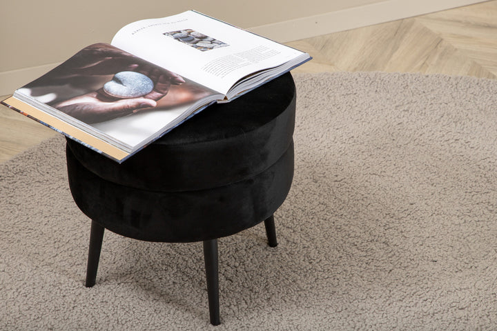 Teddy Rund Matta Grå