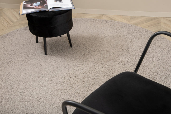 Teddy Rund Matta Grå