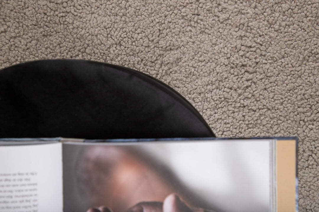 Teddy Rund Matta Grå