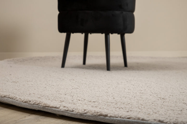 Teddy Rund Matta Grå