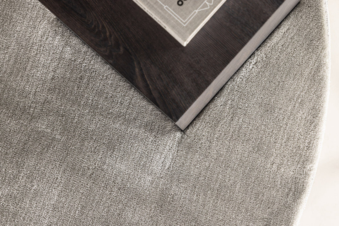 Blanca Rund Matta Ljusgrå