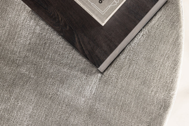 Blanca Rund Matta Ljusgrå