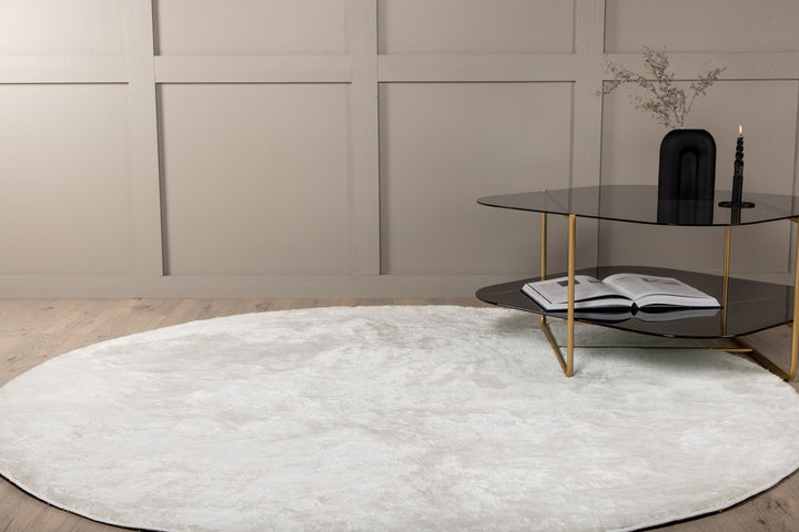 Blanca Rund Matta Vit