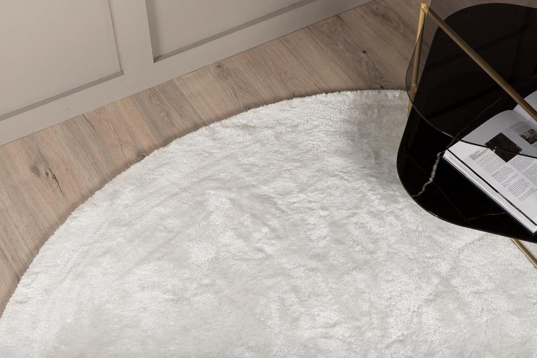 Blanca Rund Matta Vit