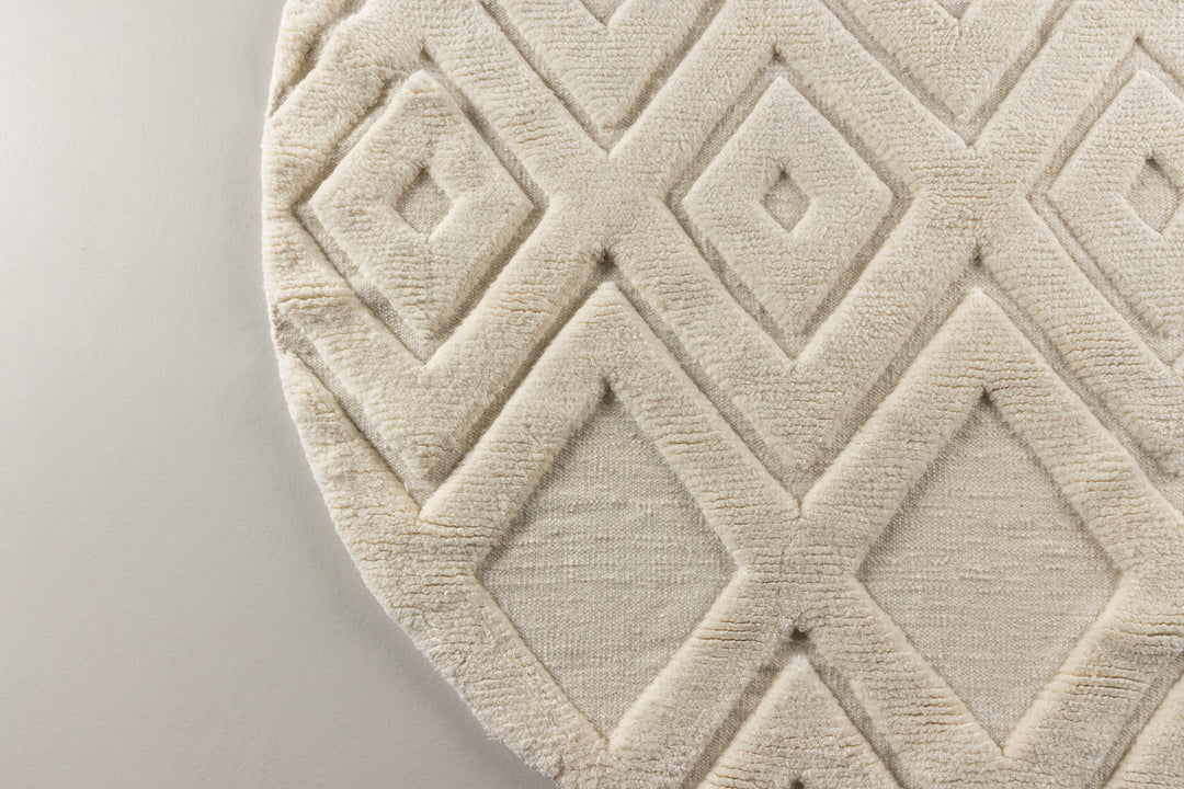 Dahlia Rund Matta Vit