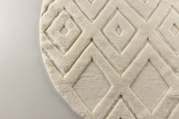 Dahlia Rund Matta Vit