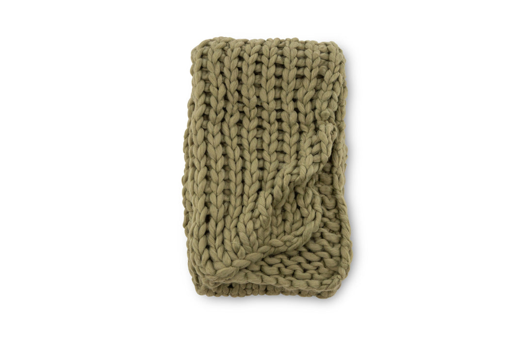 Kate Pläd Mossgrön