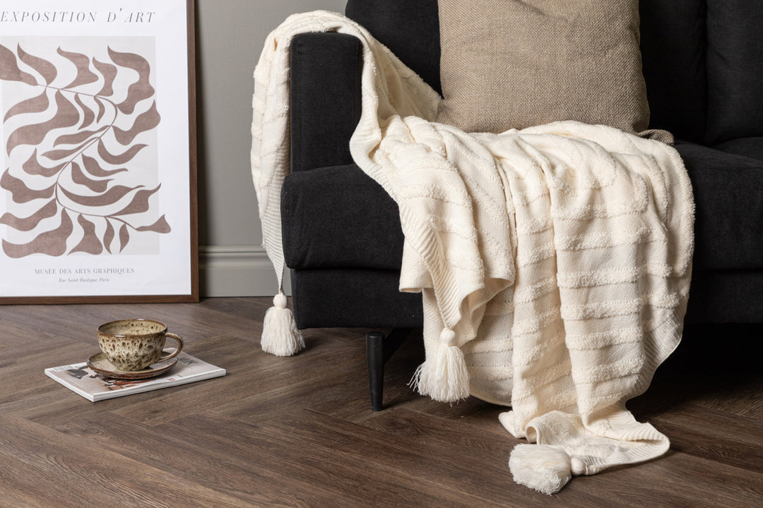 Katlyn Pläd Off-white