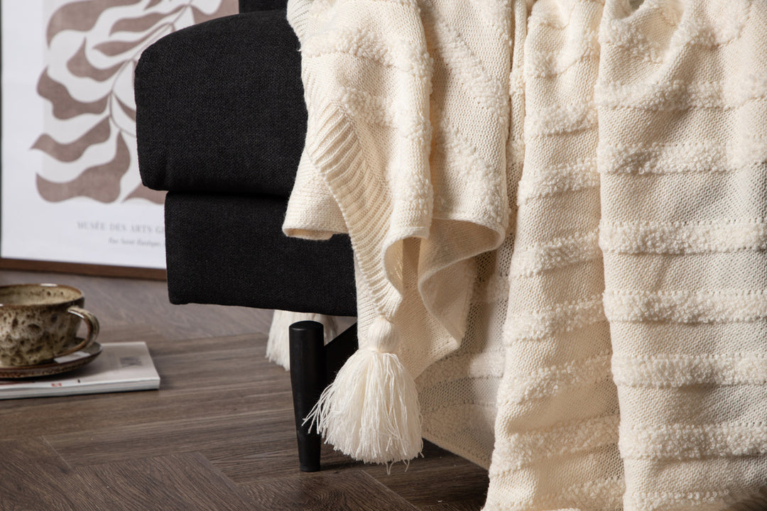 Katlyn Pläd Off-white