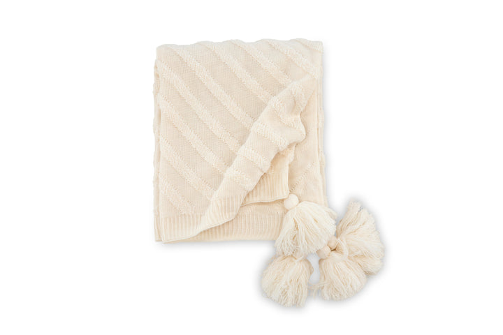 Katlyn Pläd Off-white