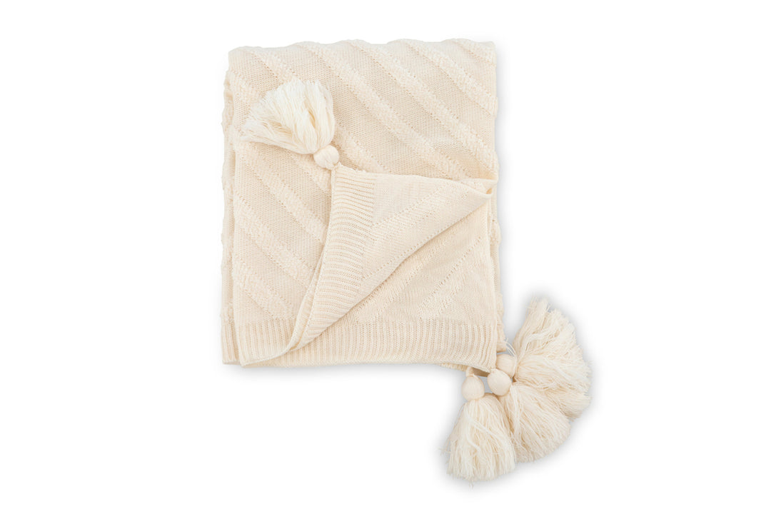 Katlyn Pläd Off-white