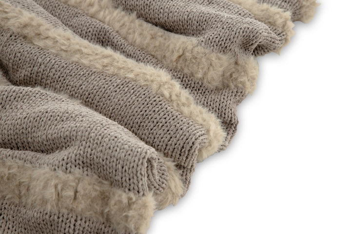 Katleen Pläd Ljusgrå