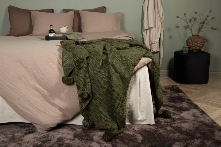 Anny Pläd Mossgrön