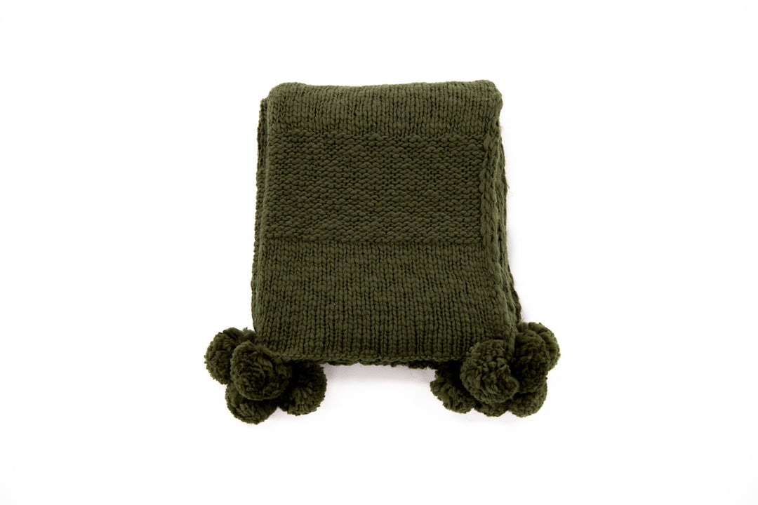 Anny Pläd Mossgrön