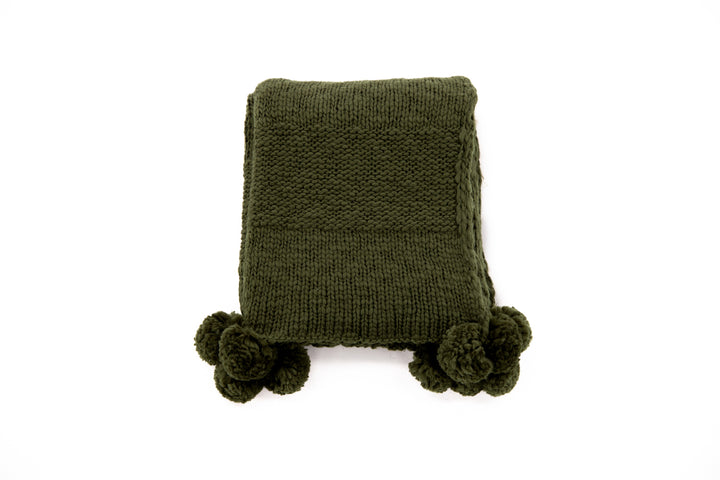 Anny Pläd Mossgrön