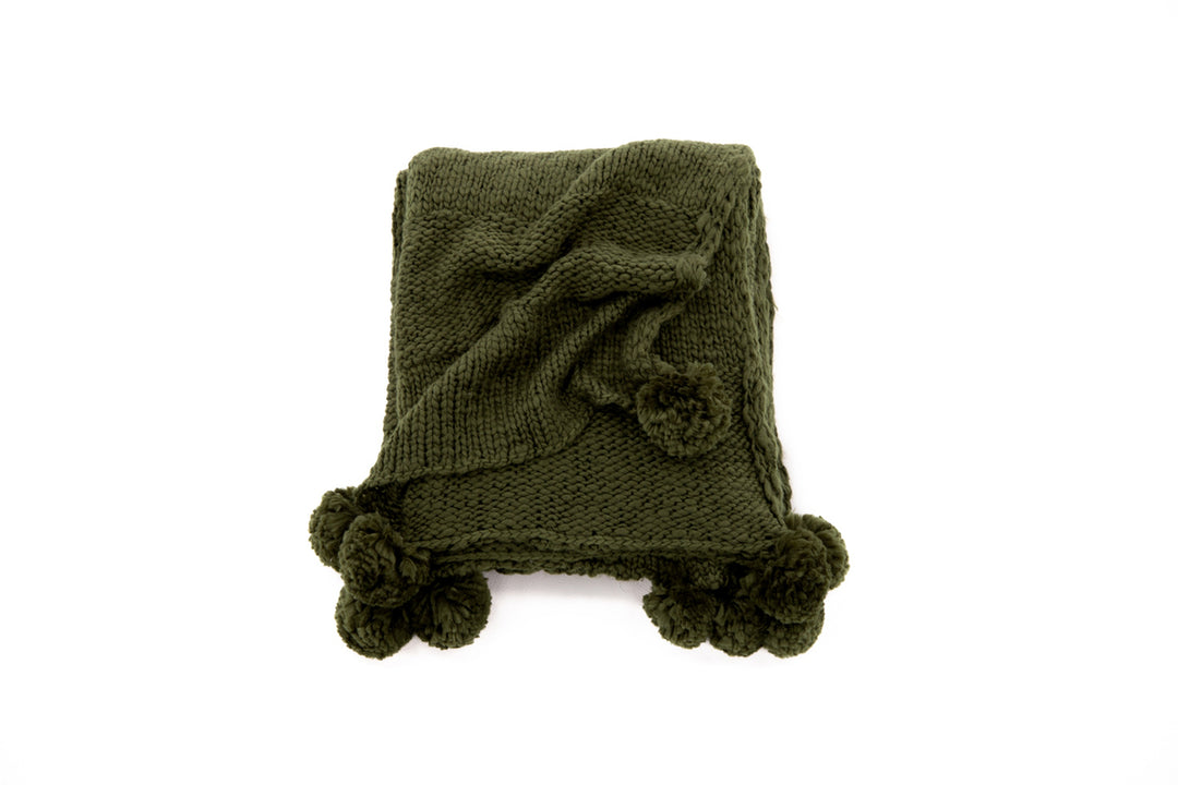 Anny Pläd Mossgrön