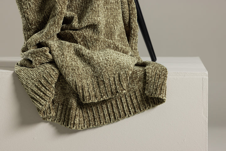 Ally Pläd Mossgrön