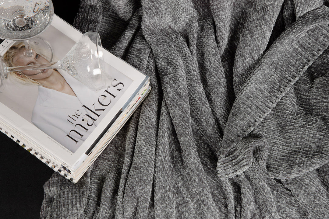 Ally Pläd Mörkgrå