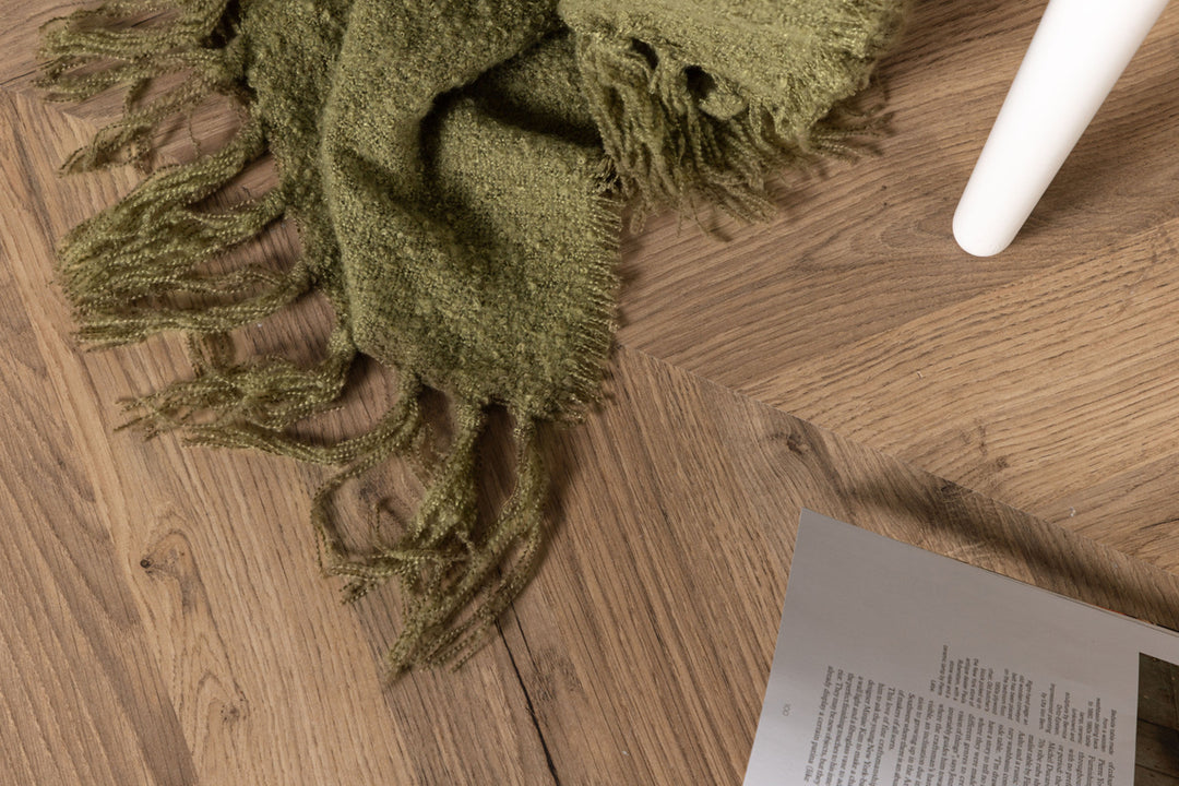 Stanly Pläd Mossgrön