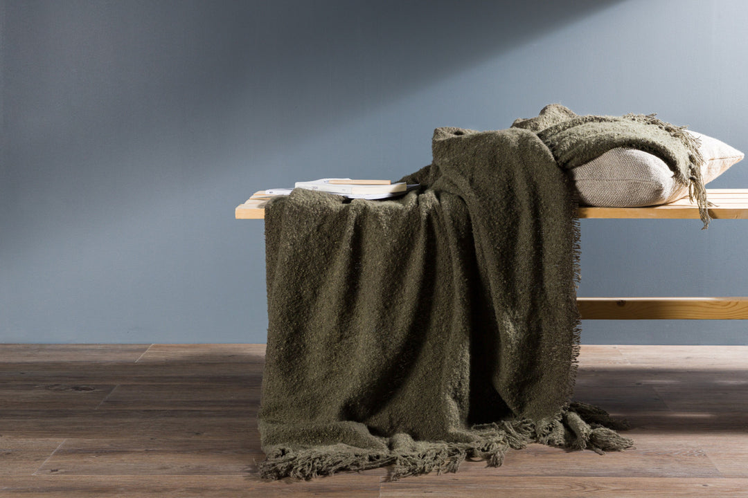 Stanly Pläd Mossgrön