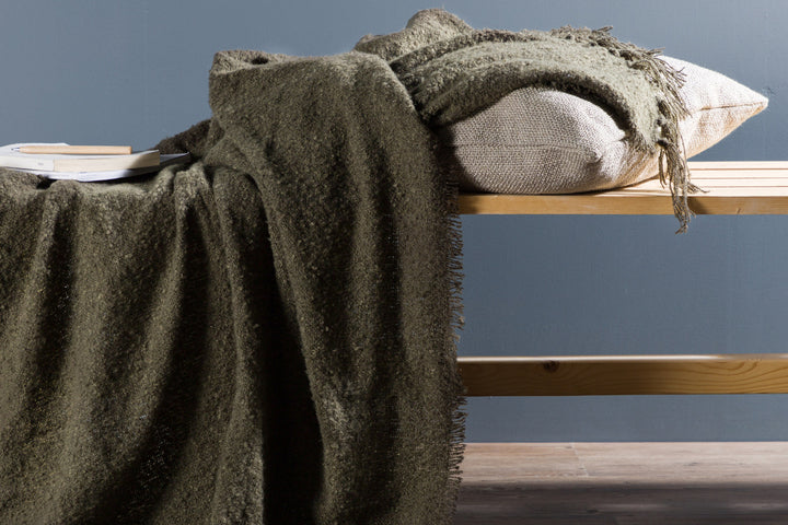 Stanly Pläd Mossgrön