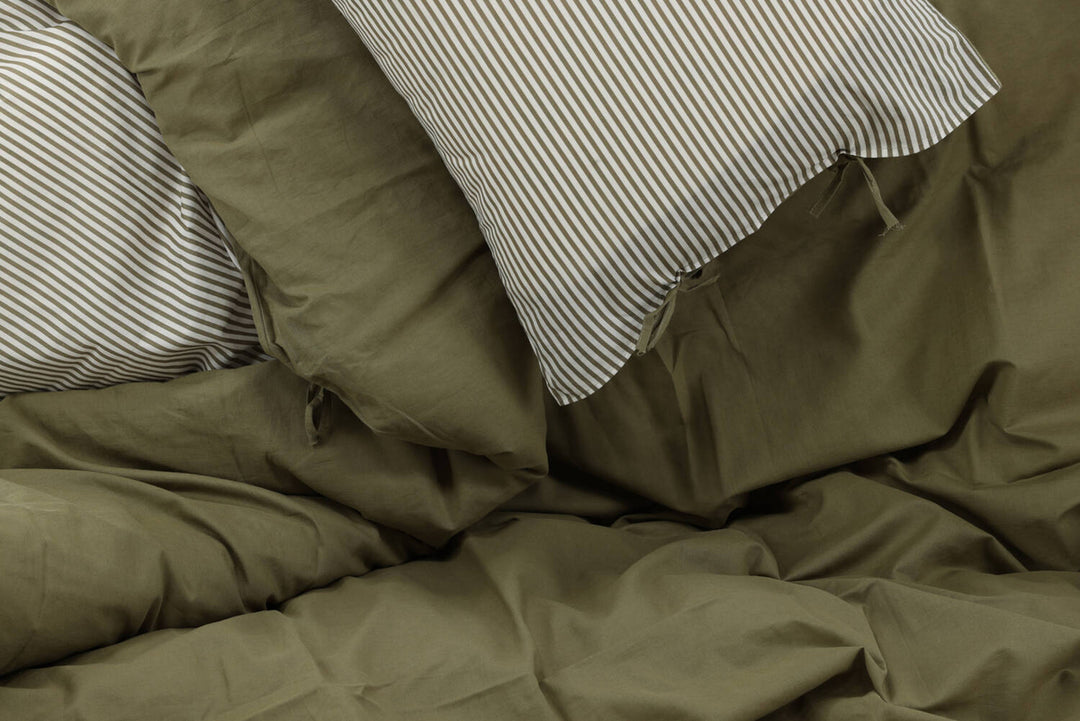 Jenna Påslakanset 200x150cm Mossgrön