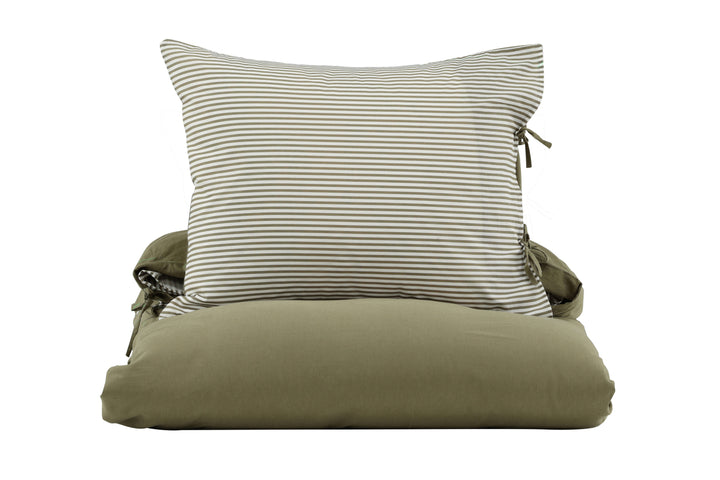 Jenna Påslakanset 200x150cm Mossgrön