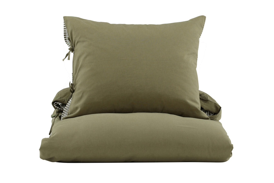Jenna Påslakanset 200x150cm Mossgrön