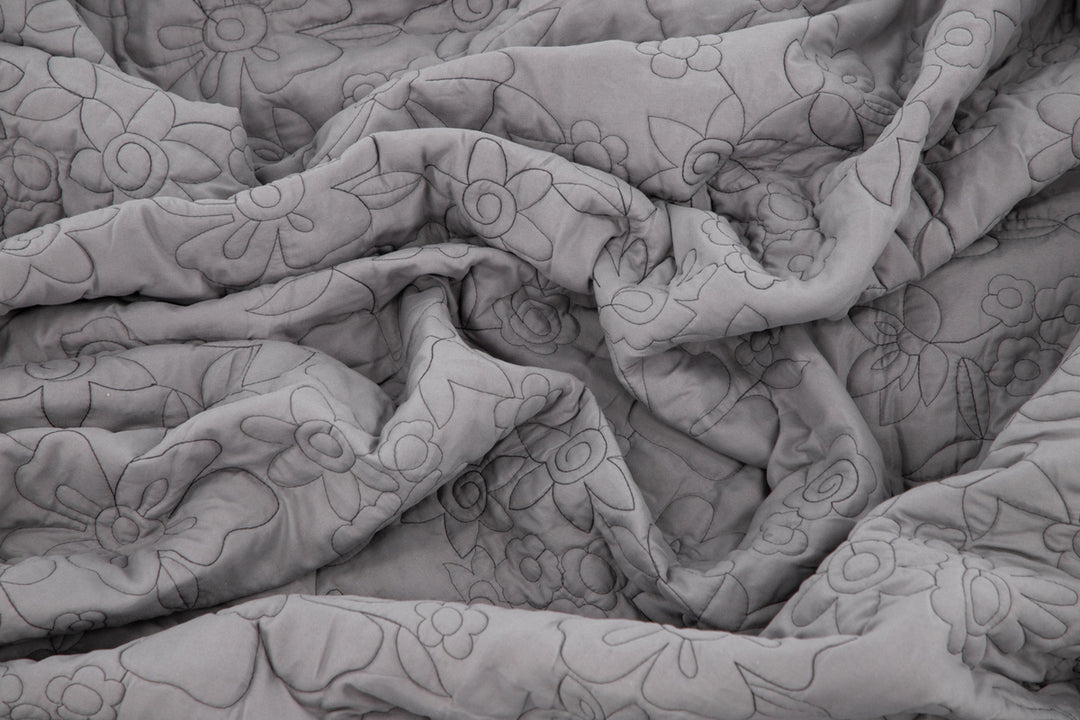 Niki Överkast Dubbelsäng 260x260 Ljusgrå