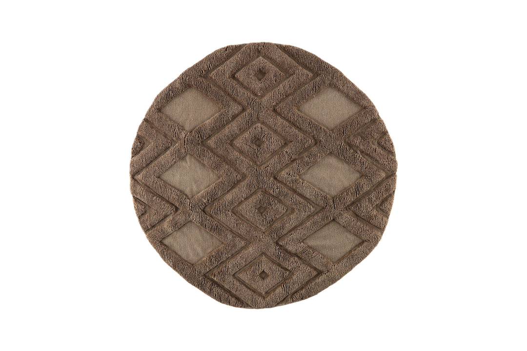 Dahlia Rund Matta Mörkbrun