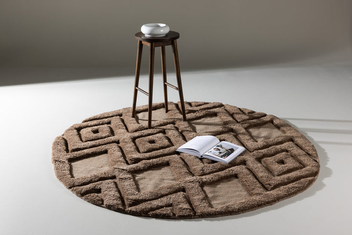 Dahlia Rund Matta Mörkbrun