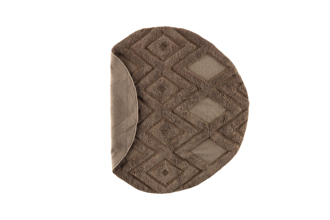 Dahlia Rund Matta Mörkbrun